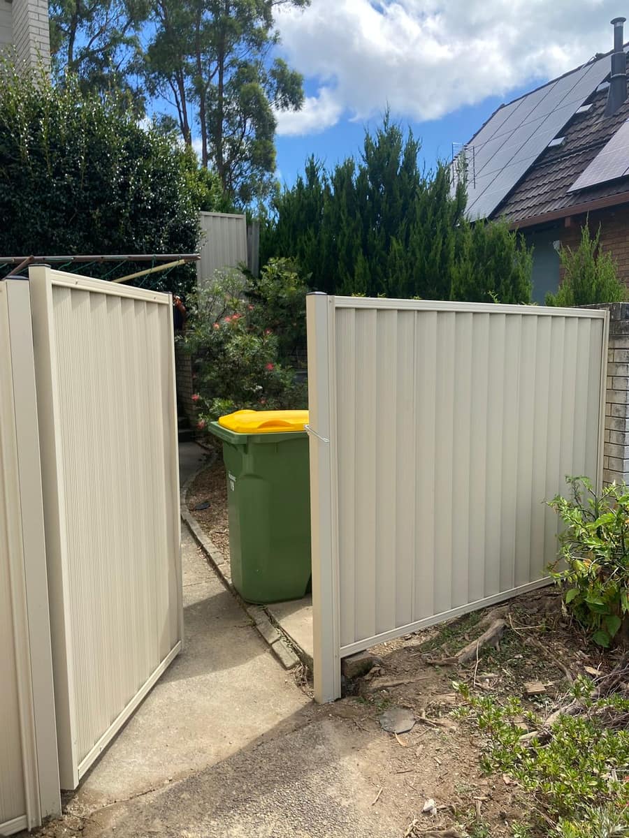 Colorbond pedestrian gate